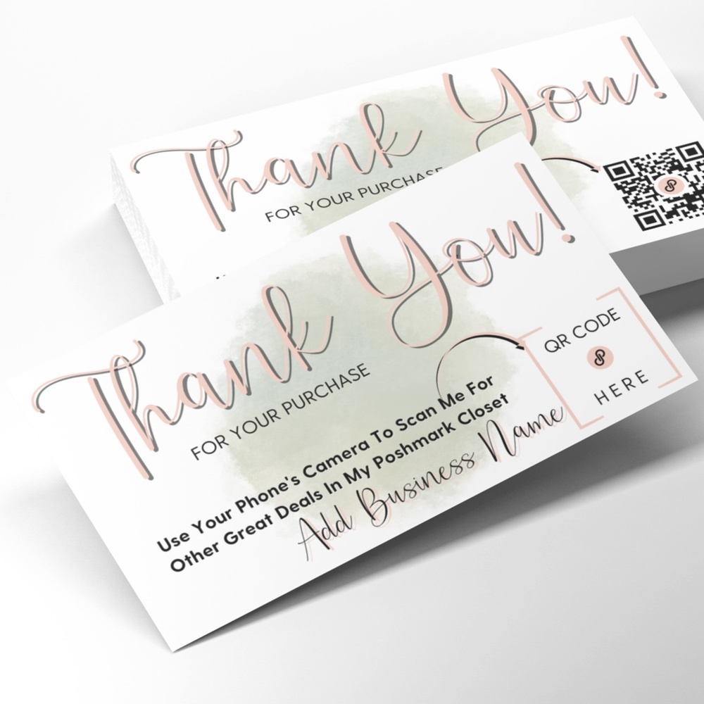 QR Code Thank You Cards